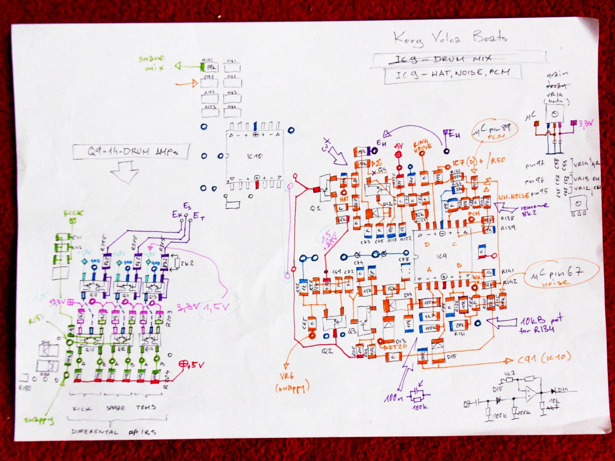 Korg Volca Beats - IC9 & Q9-Q14